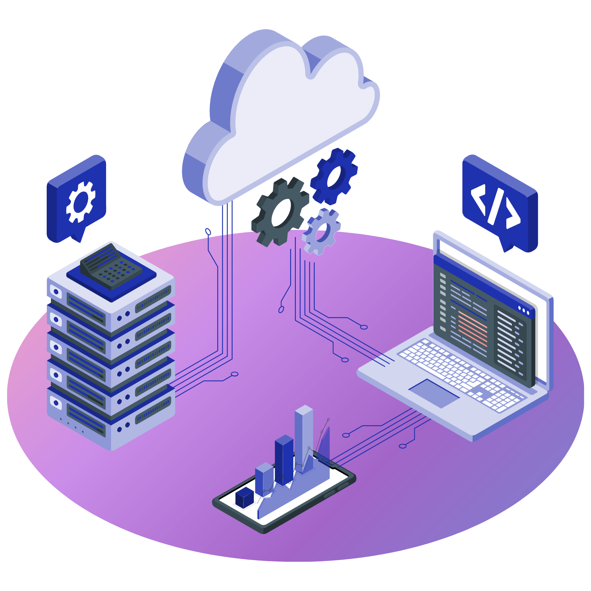 Step 1 of the platform engineering workflow: connecting infrastructure, automation, and applications